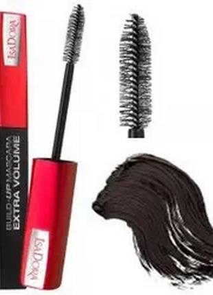 Тушь isadora build-up mascara extra volume 02 - dark brown (темно-коричневый)2 фото