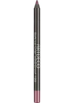 Олівець для губ artdeco soft lip liner waterproof 199 — black cherry1 фото