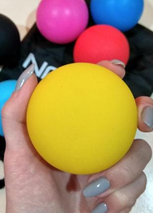 Масажний набір з натурального каучуку lacrosse balls ifitfun: одинарний м'яч і подвійний, чохол з нейлону