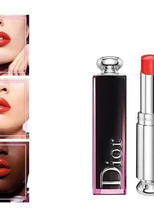 Помада для губ dior addict lacquer stick 744 - party red