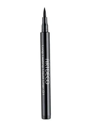 Подводка для глаз artdeco long lasting liquid liner 01 - black (черный)