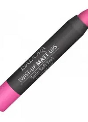 Помада-олівець для губ isadora twist-up matt lips 58 — super pink (насичений рожевий)