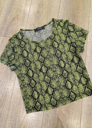 Топ зелений з принтом primark