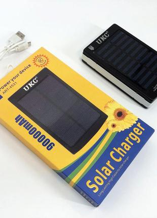 Power bank solar 90000 mah с солнечной панелью и лампой