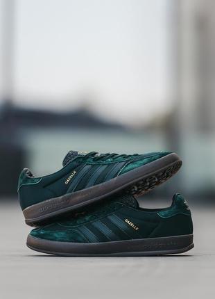 Мужские кроссовки adidas gazelle indoor green 40-41-42-43-44-45