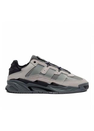 Мужские кроссовки adidas niteball grey black премиум качество3 фото