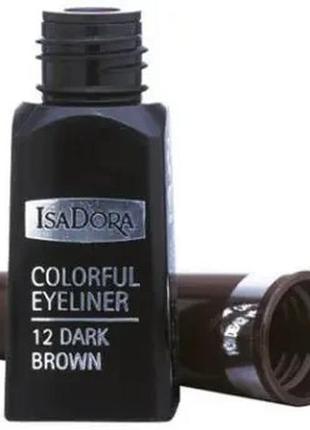 Підводка isadora colorful eyeliner 12- dark brown