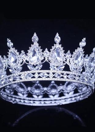 Неповторимая корона  swarovski, серебристая