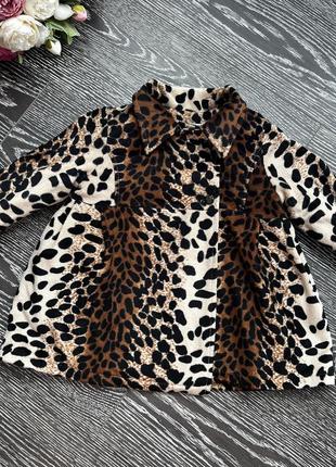 Детское леопардовое пальто / пальто для девочки / пальтечко