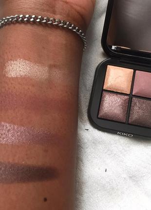 Палетка теней kiko milano bright quartet baked eyeshadow palette 02