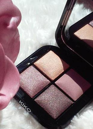Палетка теней kiko milano bright quartet baked eyeshadow palette 02