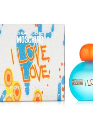 Оригинальный moschino i love love 4,9 ml (москино ай лавов ) туалетная вода