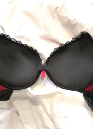 Розкішний ліфчик бюстгальтер пушап ann summers 34c 75c подвійний pushup з мереживом7 фото