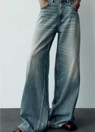 Суперширокие джинсы с низкой посадкой2 фото