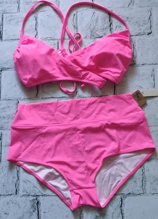 Купальник victoria's secret pink xl оригинал высокая посадка4 фото