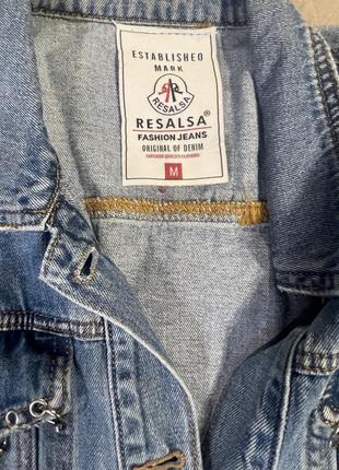 Джинсовый пиджак4 фото