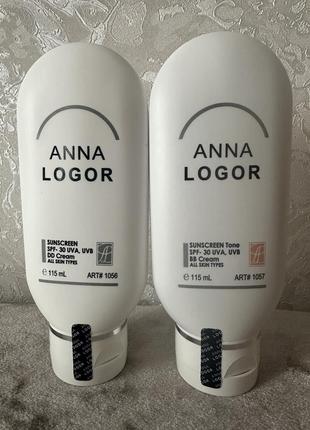 Солнцезащитные крема уф-30 dd и вв art.1056 и 1057 anna logor sunscreen cream 115 ml