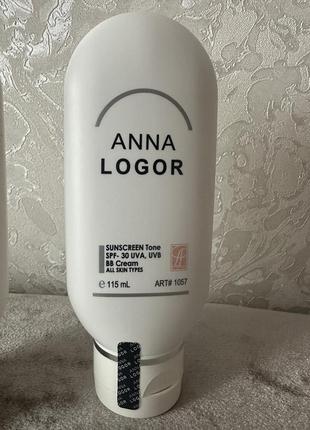 Солнцезащитные крема уф-30 dd и вв art.1056 и 1057 anna logor sunscreen cream 115 ml3 фото