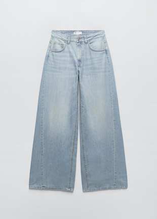 Суперширокие джинсы с низкой посадкой6 фото