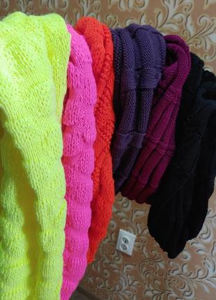 Шапки дитячі, жіночі, чоловічі теплі, зимові шарфи, снуди8 фото