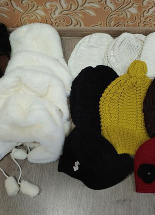 Шапки дитячі, жіночі, чоловічі теплі, зимові шарфи, снуди6 фото