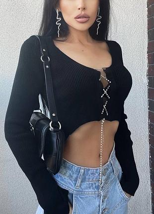 Кофта на шнуровці