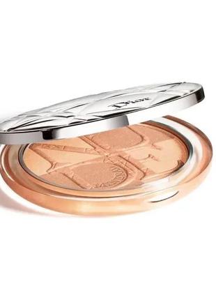 Пудра для обличчя dior diorskin mineral nude bronze powder no01 — soft sunrise