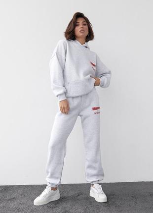 Спортивный костюм турция трехнить на флисе пенье9 фото