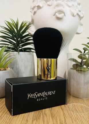 Оригінал пензель кабукі yves saint laurent kabuki brush оригинал кисточка кабуки1 фото