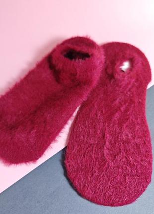 Шкарпетки теплі зимові жіночі, короткі чешки1 фото