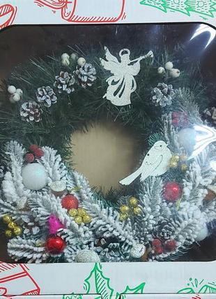 Новорічний віночок в подарунковій упаковці