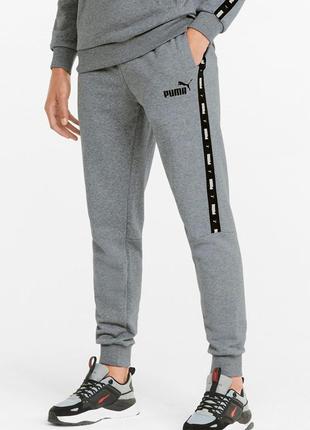 Чоловічі  спортивні штани на флісі puma ess+ tape sweatpants 849042 03