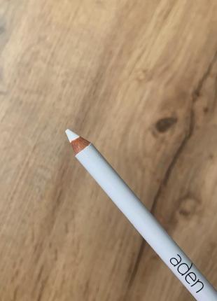 Олівець для очей білий aden color me eye contour pencil №01 white3 фото