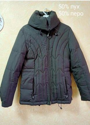 Куртка пуховик jessica хаки.