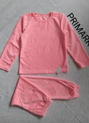 Новая детская пижама микрофлис принт 🦄🦄🦄 бренду primark uk 7-8 eur 128-1341 фото