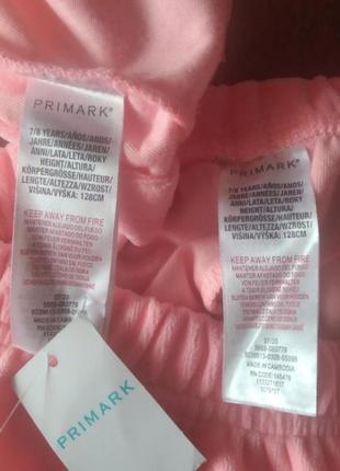 Новая детская пижама микрофлис принт 🦄🦄🦄 бренду primark uk 7-8 eur 128-1348 фото