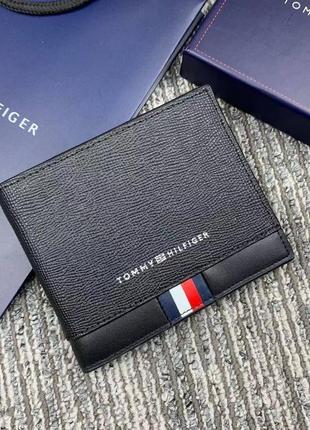 Мужской кожаный кошелек tommy hilfiger3 фото