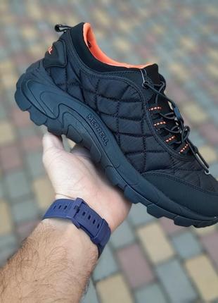 Merrell ce cup moc черные с оранжевым кроссовки термо мужские топ качество осенние зимние евро зима водонепроницаемые ботинки сапоги низкие теплые мерол5 фото