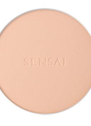 Крем-пудра для обличчя sensai total finish tf 202 — soft beige, змінний блок1 фото