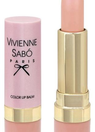 Помада-бальзам для губ vivienne sabo paris baume a levres color lip balm 01 — світло-бежевий