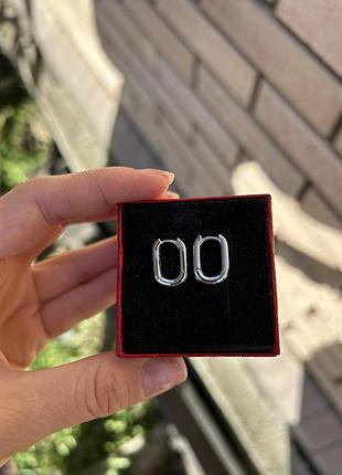 Мінімалістичні срібні сережки 925