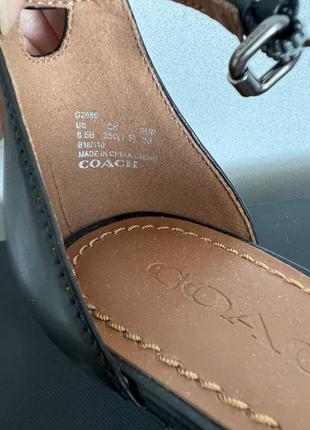 Женские кожаные босоножки coach6 фото