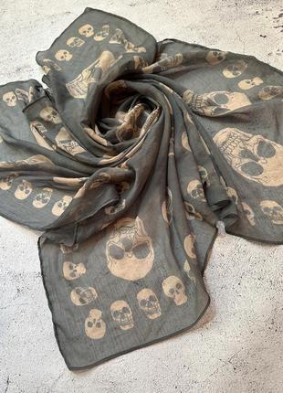 Skull scarf шарф черепи4 фото