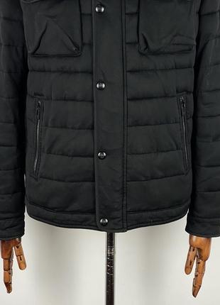 Оригинальная мужская утепленная куртка massimo dutti black pocket warm jacket3 фото