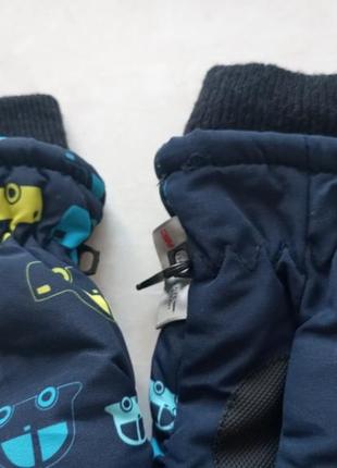 Новые детские теплые перчатки - краги принт машинки бренда topomini u9 3-4 eur 98-1047 фото