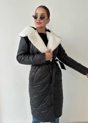 3 кольори❤️ жіноче тепле зимове пальто з капюшоном