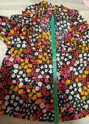 Цветочная блуза под ретро с воротником new look в виде винтажа5 фото