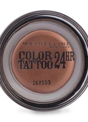 Тени для век maybelline new york color tattoo 24 hour 35 - on and on bronze