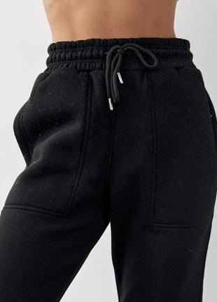 Теплые джоггеры брюки с карманами2 фото
