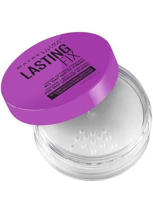 Рассыпчатая фиксирующая пудра для лица maybelline new york master fix setting perfecting loose powder clear1 фото